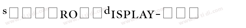 SFPFProHKDisplay字体转换