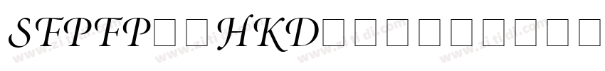 SFPFProHKDisplay字体转换