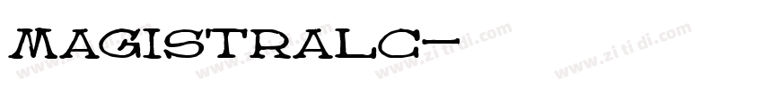 magistralc字体转换