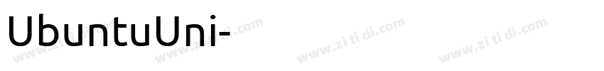 UbuntuUni字体转换