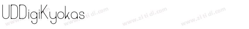 UDDigiKyokas字体转换