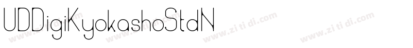 UDDigiKyokashoStdN字体转换