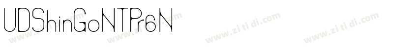 UDShinGoNTPr6N字体转换