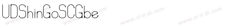 UDShinGoSCGbe字体转换
