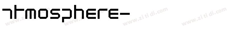 atmosphere字体转换