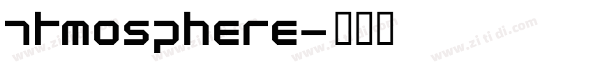 atmosphere字体转换