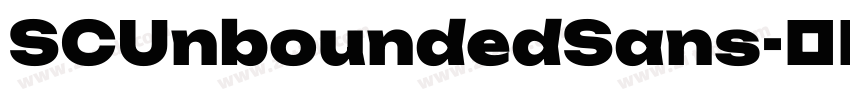 SCUnboundedSans字体转换