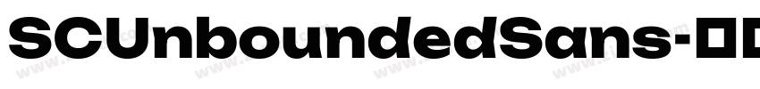 SCUnboundedSans字体转换