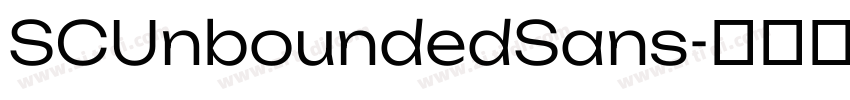 SCUnboundedSans字体转换