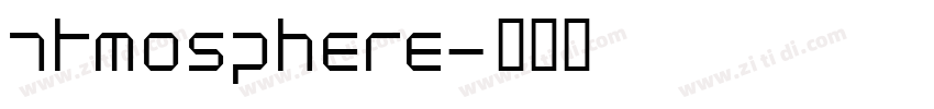 atmosphere字体转换