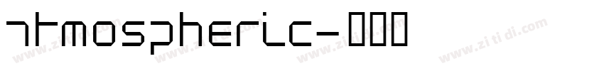 atmospheric字体转换
