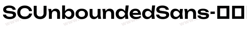 SCUnboundedSans字体转换
