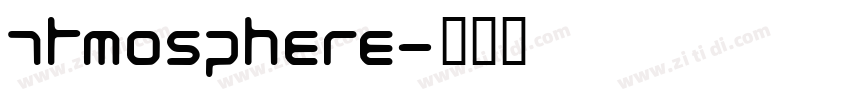 atmosphere字体转换