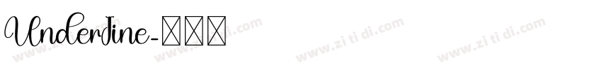 UnderIine字体转换