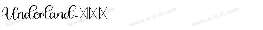 Underland字体转换