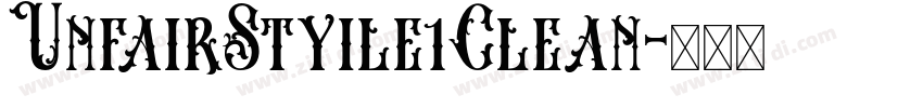 UnfairStyile1Clean字体转换