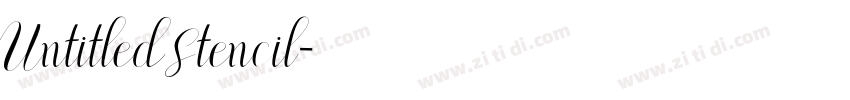 UntitledStencil字体转换