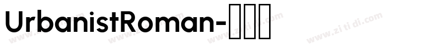 UrbanistRoman字体转换