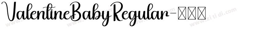 ValentineBabyRegular字体转换