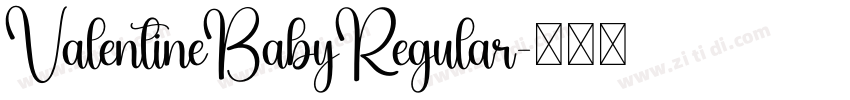ValentineBabyRegular字体转换
