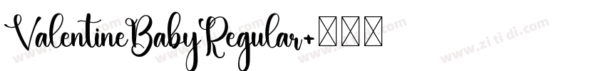 ValentineBabyRegular字体转换