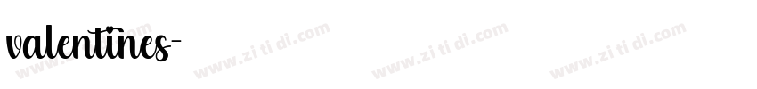 valentines字体转换
