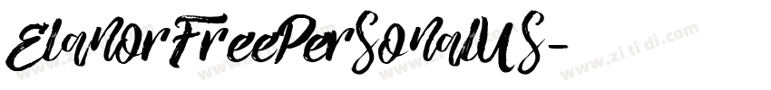 ElanorFreePersonalUs字体转换