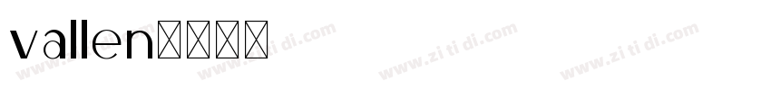 vallen字体转换