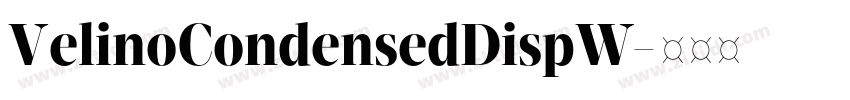 VelinoCondensedDispW字体转换