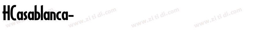 HCasablanca字体转换