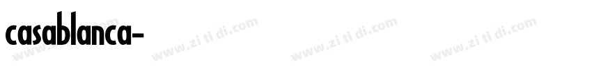 casablanca字体转换