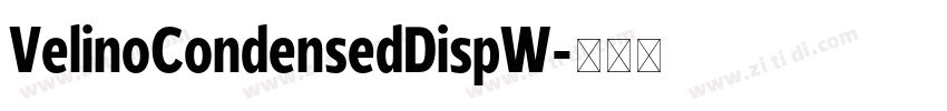 VelinoCondensedDispW字体转换