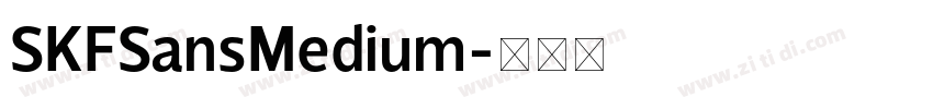 SKFSansMedium字体转换