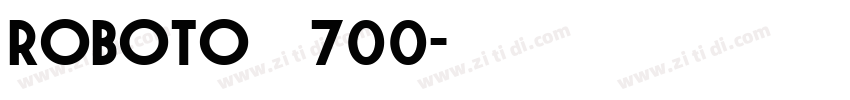 Roboto精简粗体700字体转换
