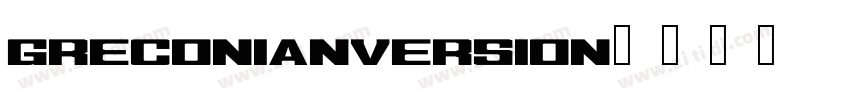 GreconianVersion字体转换
