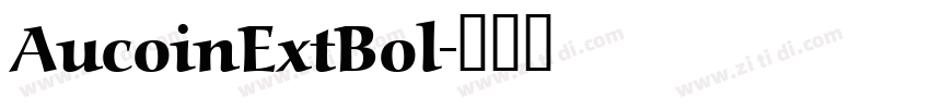 AucoinExtBol字体转换