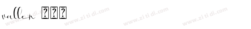 vallen字体转换
