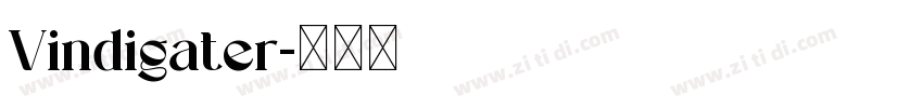 Vindigater字体转换