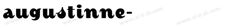 augustinne字体转换