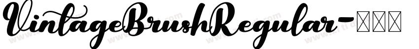 VintageBrushRegular字体转换