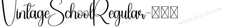 VintageSchoolRegular字体转换