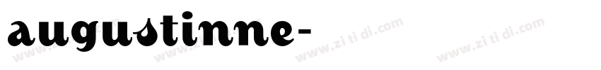 augustinne字体转换