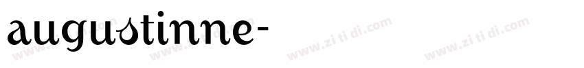 augustinne字体转换