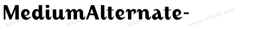 MediumAlternate字体转换