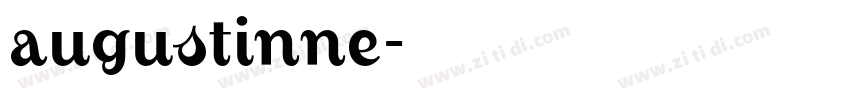 augustinne字体转换