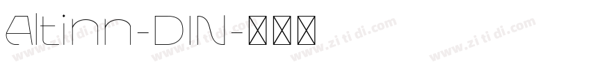 Altinn-DIN字体转换