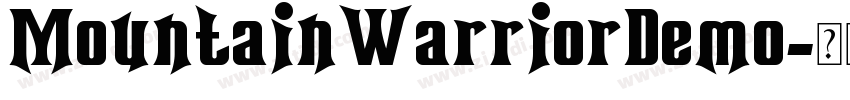 MountainWarriorDemo字体转换