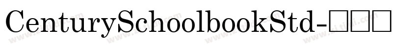 CenturySchoolbookStd字体转换
