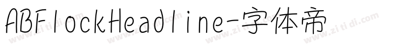 ABFlockHeadline字体转换