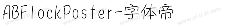 ABFlockPoster字体转换